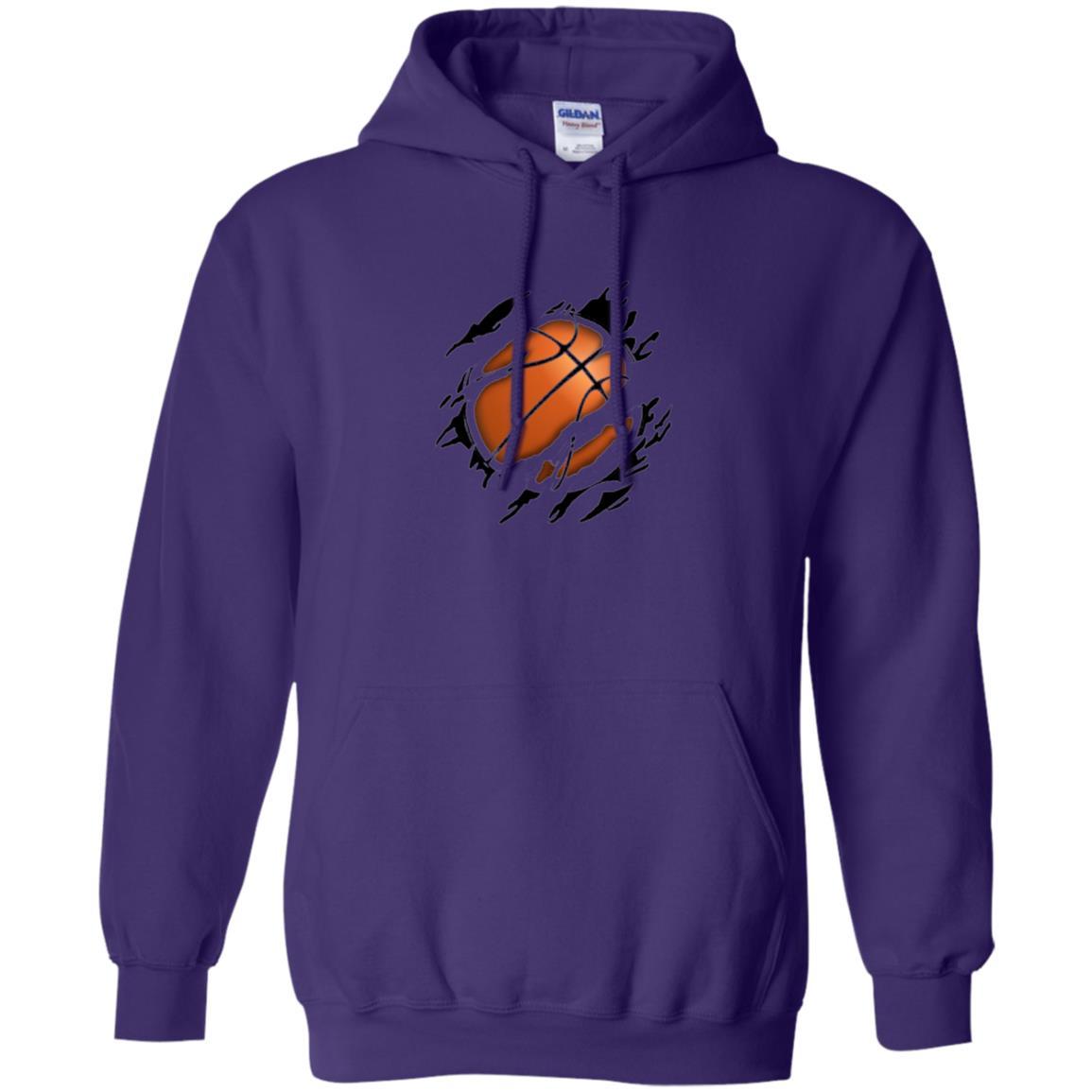 Basketball Lover T-shirt Basketball In Me Purple