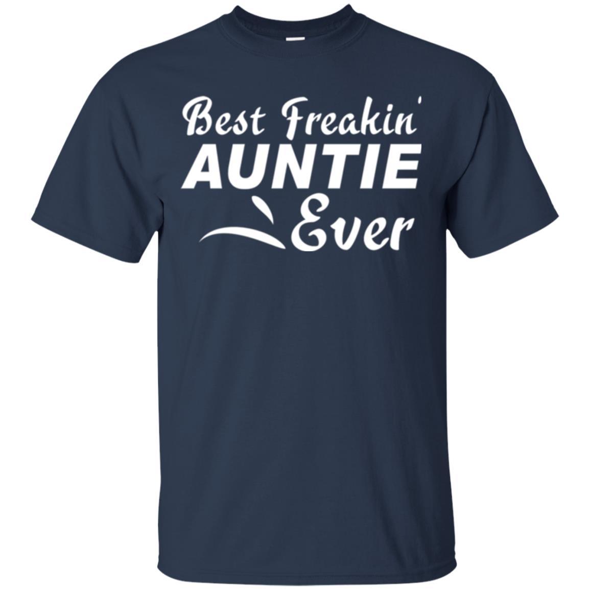 Aunt T-shirt Best Freakin' Auntie Ever Navy