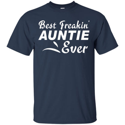 Aunt T-shirt Best Freakin' Auntie Ever Navy
