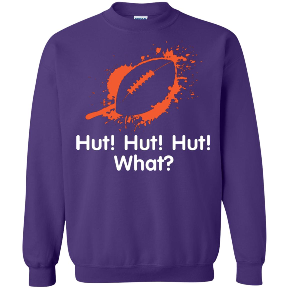 Football Crusher T-shirt Hut Hut Hut What Purple