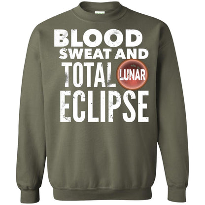 Total Lunar Eclipse 2018 Blood Sweat T-shirt Military Green