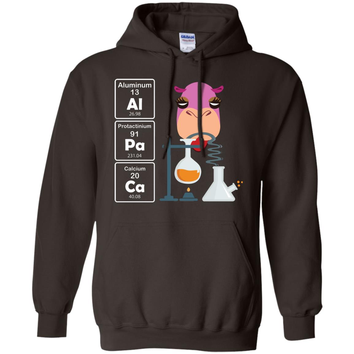 Al-pa-ca Funny Element Chemistry Alpaca Lover Shirt Dark Chocolate