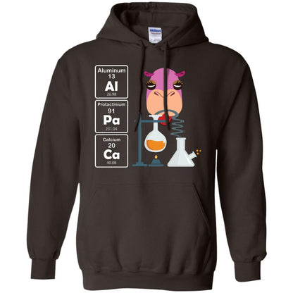 Al-pa-ca Funny Element Chemistry Alpaca Lover Shirt Dark Chocolate