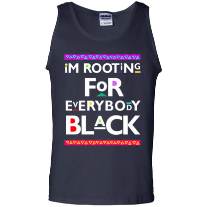 Human Rights T-shirt I_m Rooting For Everybody Black Navy
