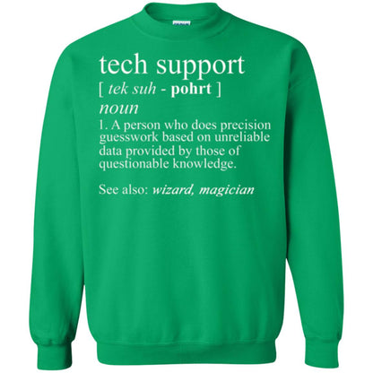Tech Support T-shirt Irish Green