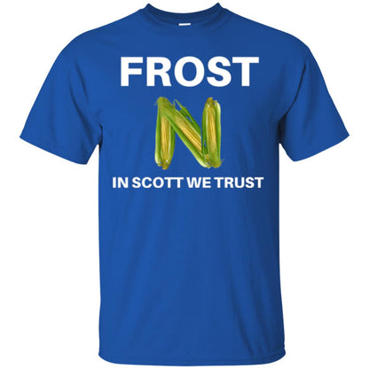 Frost Scott We Trust Nebraska Football Coach T-shirt Royal