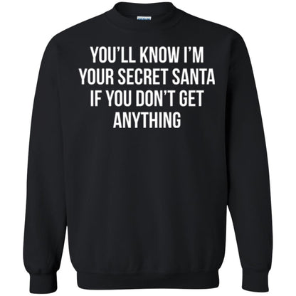 Christmas T-shirt You_ll Know I_m Your Secret Santa Black