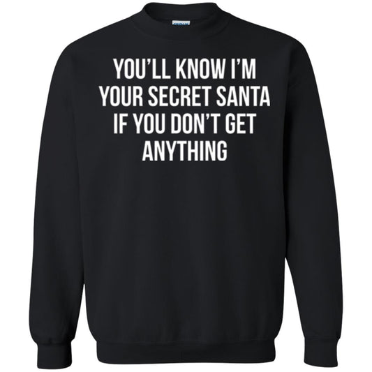 Christmas T-shirt You_ll Know I_m Your Secret Santa Black
