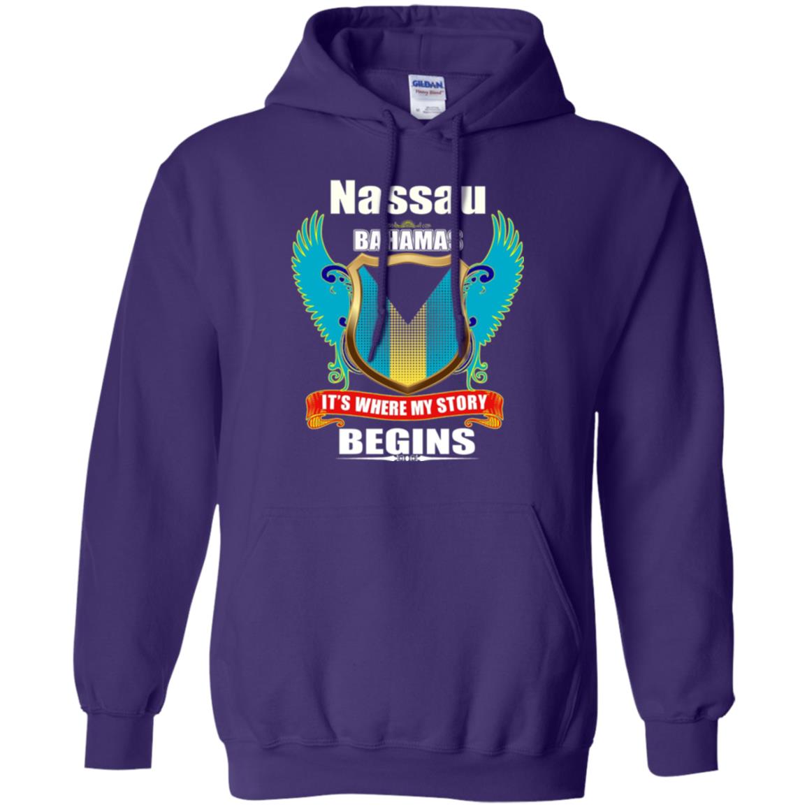 Bahamian T-shirt Nassau Bahamas T-shirt Purple