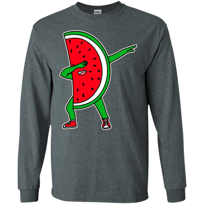 Dabbing Watermelon Shirt Dark Heather