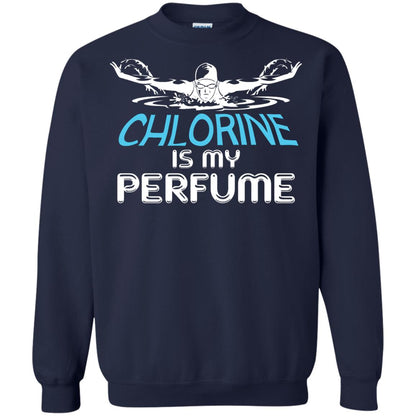 Swimmer T-shirt Chlorine Is My Perfume Navy