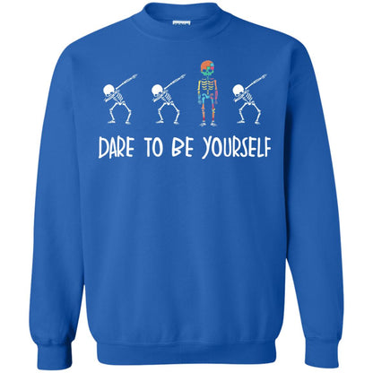 Dare To Be Yourself Autism Awareness T-shirt Royal