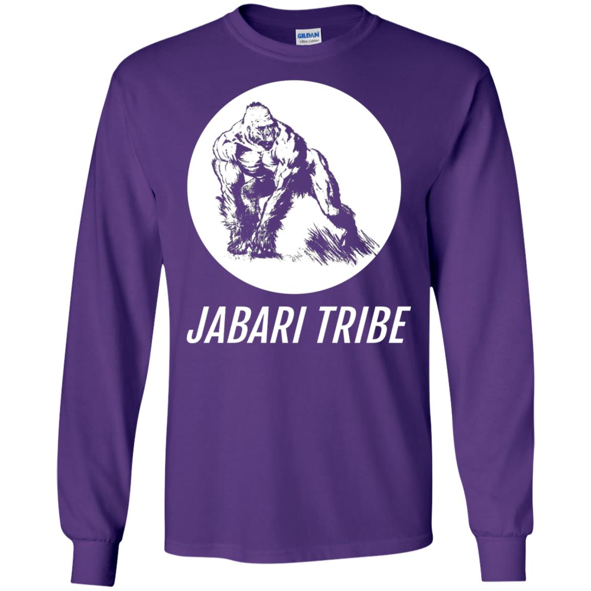 Jabari Tribe White Gorilla T-shirt Purple