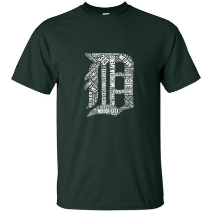 Detroit T-shirt Graphic D Forest Green