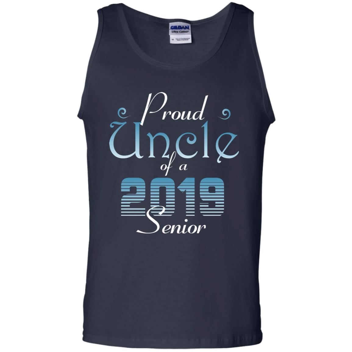 Proud Uncle Of 2019 Senior Uncle Shirt Navy