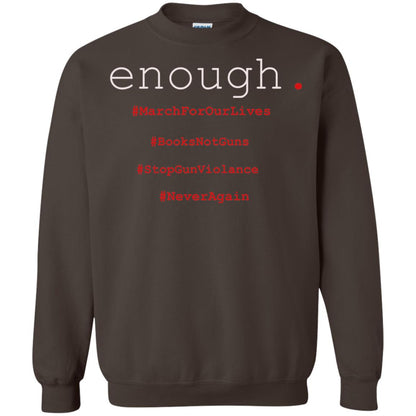 Enough Is Enough March For Our Lives T-shirt Dark Chocolate