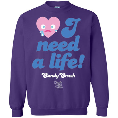 Gamer T-shirt I Need A Life T-shirt Purple