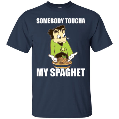 Somebody Toucha My Spaghet T-shirt Navy