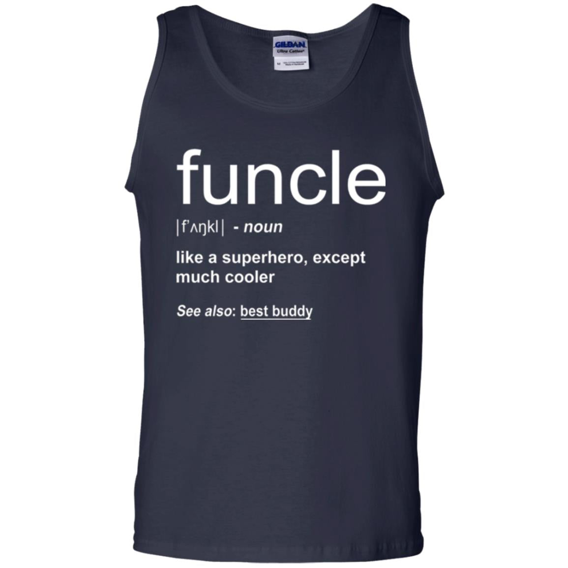 Funny Uncle T-shirt Funcle Navy