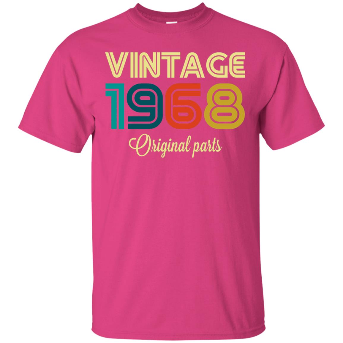 Vintage 1968 Funny Old School 50th Birthday T-shirt Heliconia