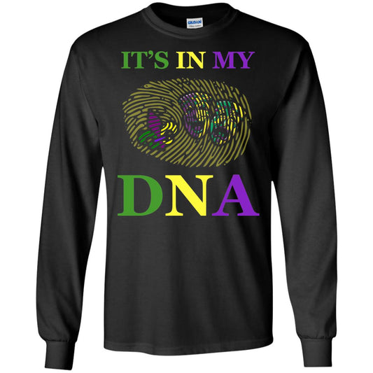 Mardi Gras T-shirt It's In My Dna Black