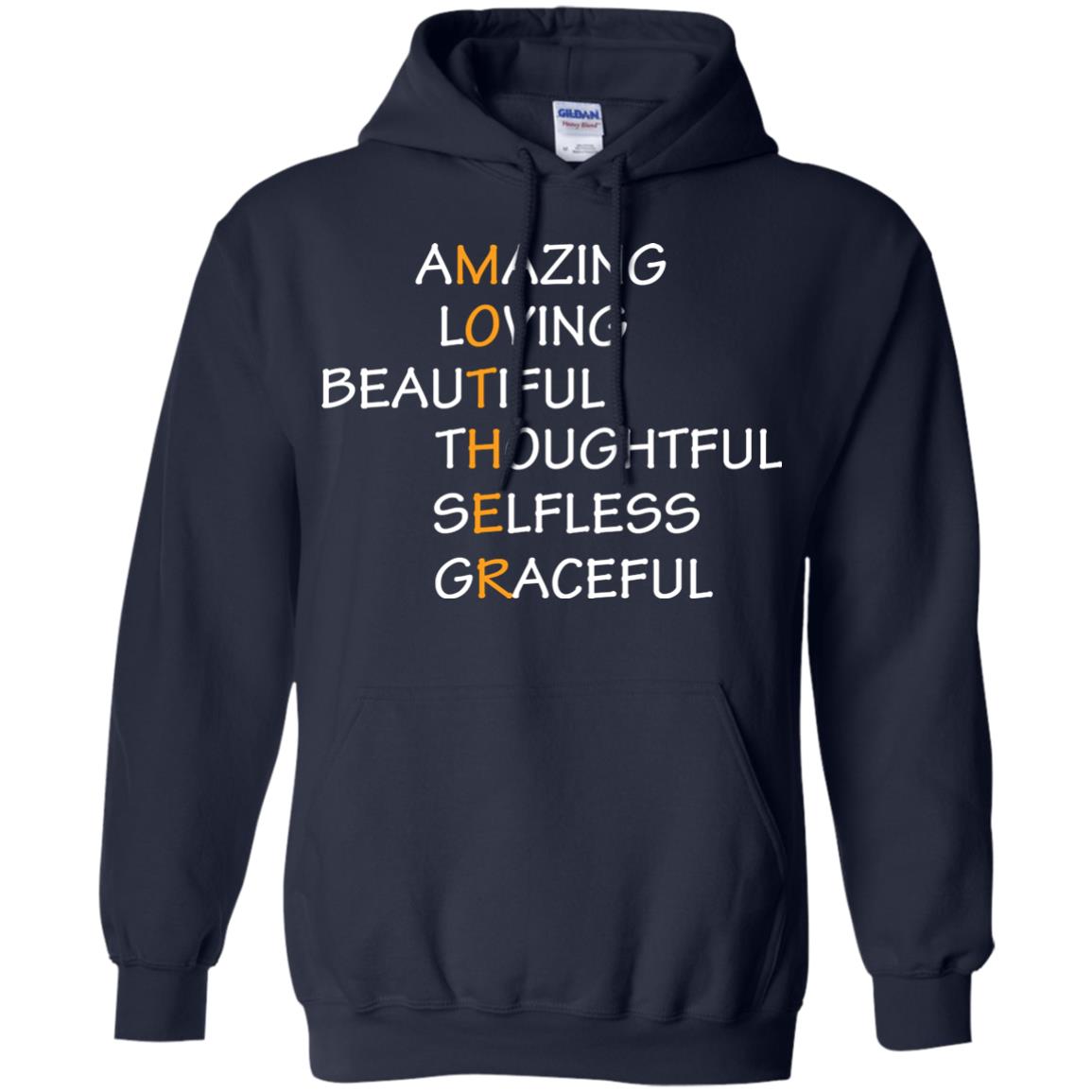 Amazing Loving Beautiful Thoughtful Selfless Graceful Mother Navy
