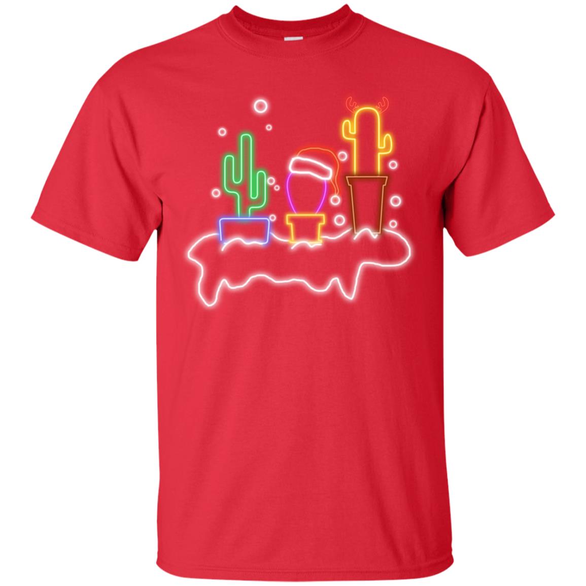 Cactus Merry X-mas Gift Shirt Red
