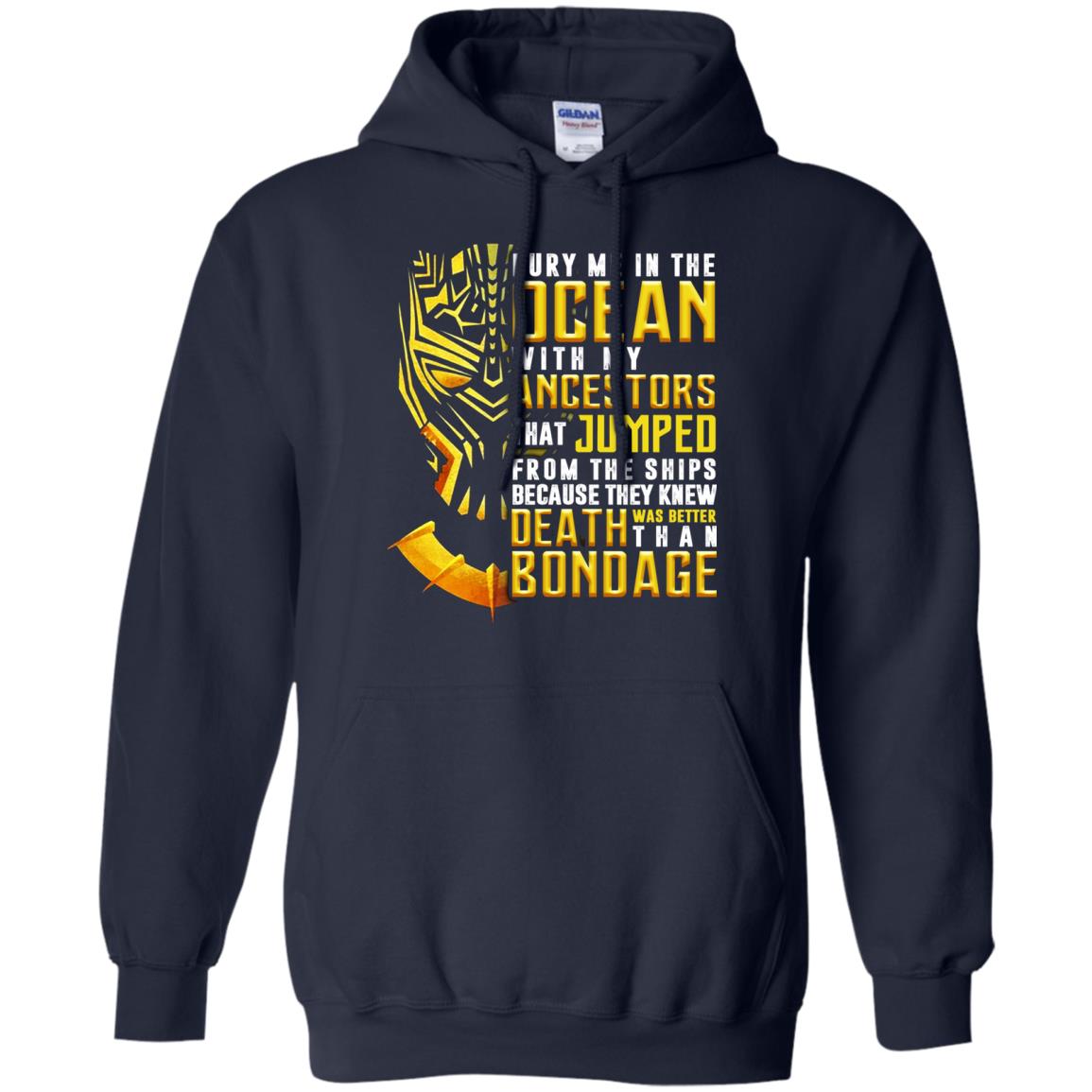 Bury Me In The Ocean With My Ancestors That Jumped Movie Lover T-shirt Navy