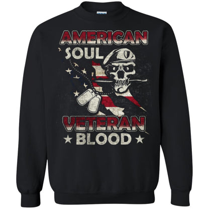 American Soul Veteran Blood Shirt Black