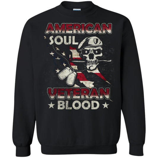 American Soul Veteran Blood Shirt Black