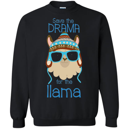 Llama Lovers T-shirt Save The Drama For The Llama Black