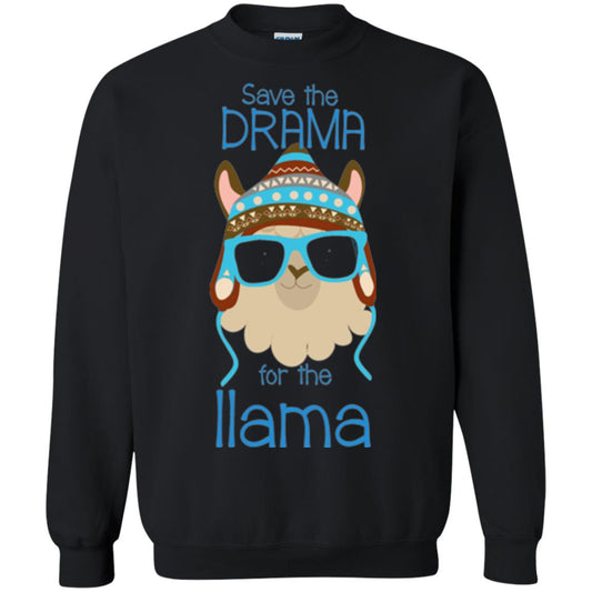Llama Lovers T-shirt Save The Drama For The Llama Black