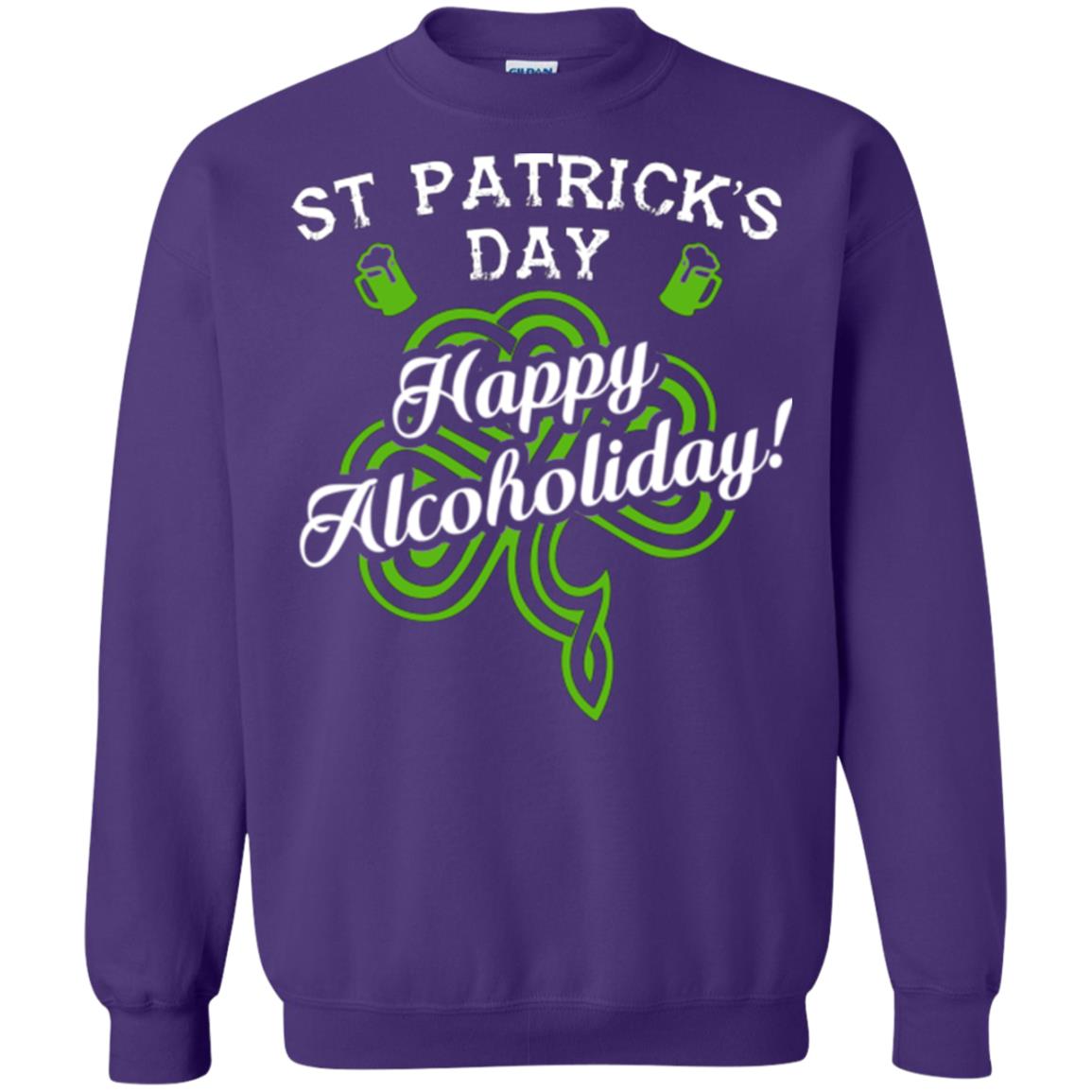 St. Patrick's Day T-shirt Happy Alcoholiday Purple