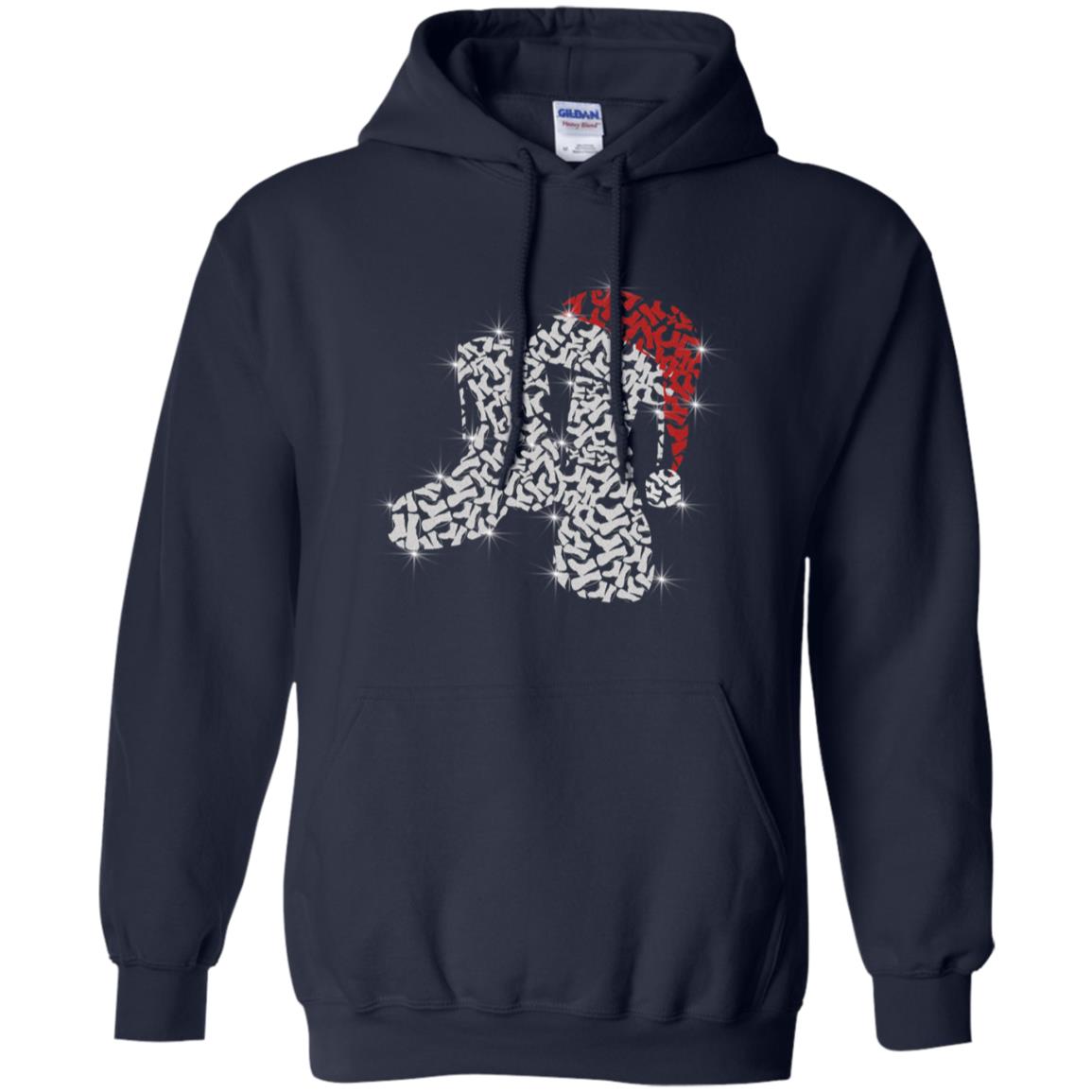 Veteran Boot With Santa Hat Merry Christmas Gift Shirt For Mens Womens Navy