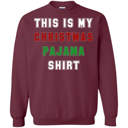 Christmas T-shirt This Is My Christmas Pajama Maroon