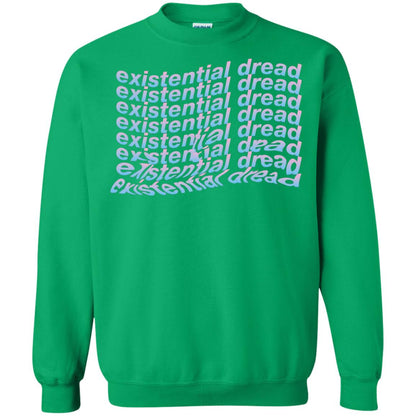Existential Dread Waves Melting Distortion Aesthetic T-shirt Irish Green