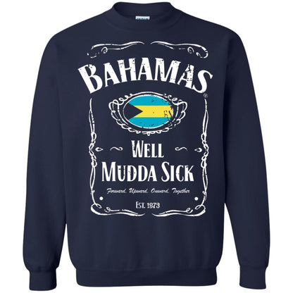 Vintage Bahamas Vacation T-shirt Well Mudda Sick Souvenir Navy