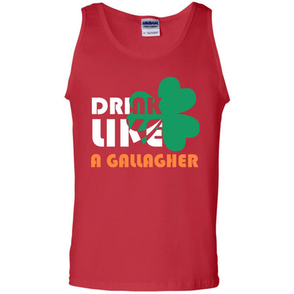 Drink Like A Gallagher Saint Patrick_s Day T-shirt Red