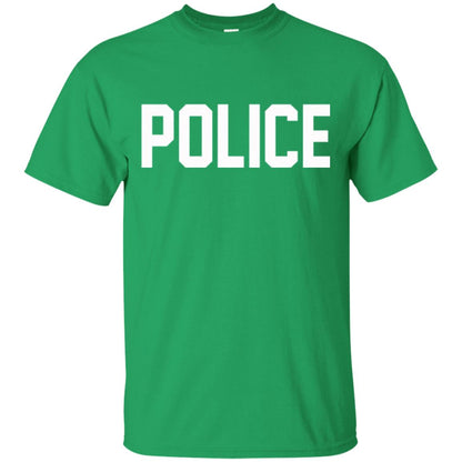 Police Halloween T-shirt Irish Green