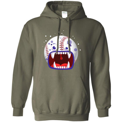 Baseball Halloween Shirt Military Green