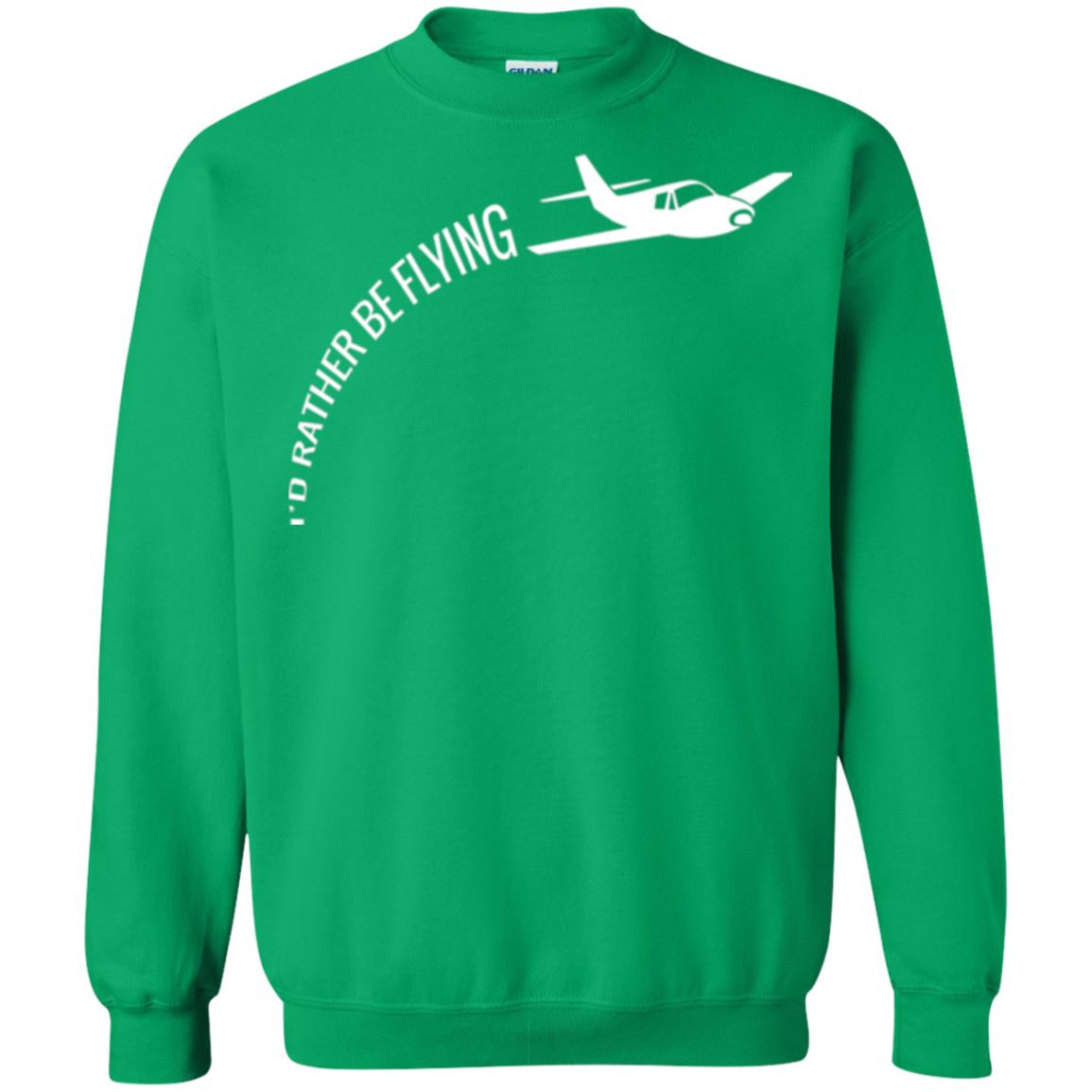 Airplane Pilot T-shirt I_d Rather Be Flying Irish Green