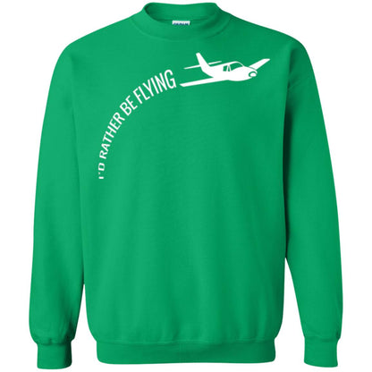 Airplane Pilot T-shirt I_d Rather Be Flying Irish Green