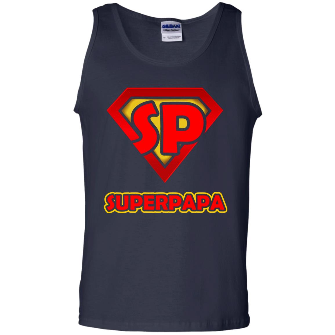 Superpapa Grandfather Grandpapa Shirt Navy