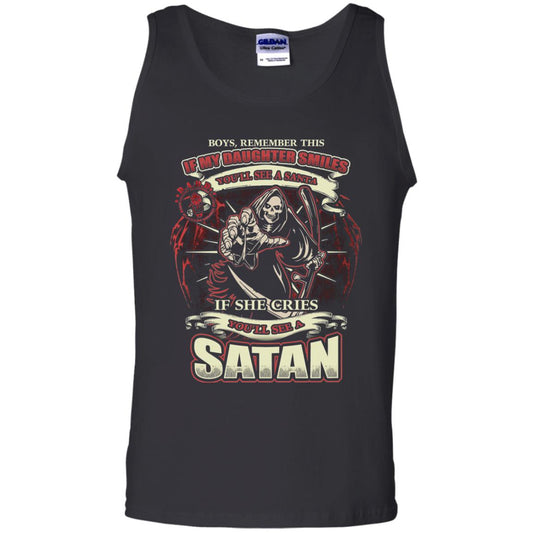 Boys Remember This If My Daughter Smiles You Will See A Santa If She Cries You Will See A Satan Black