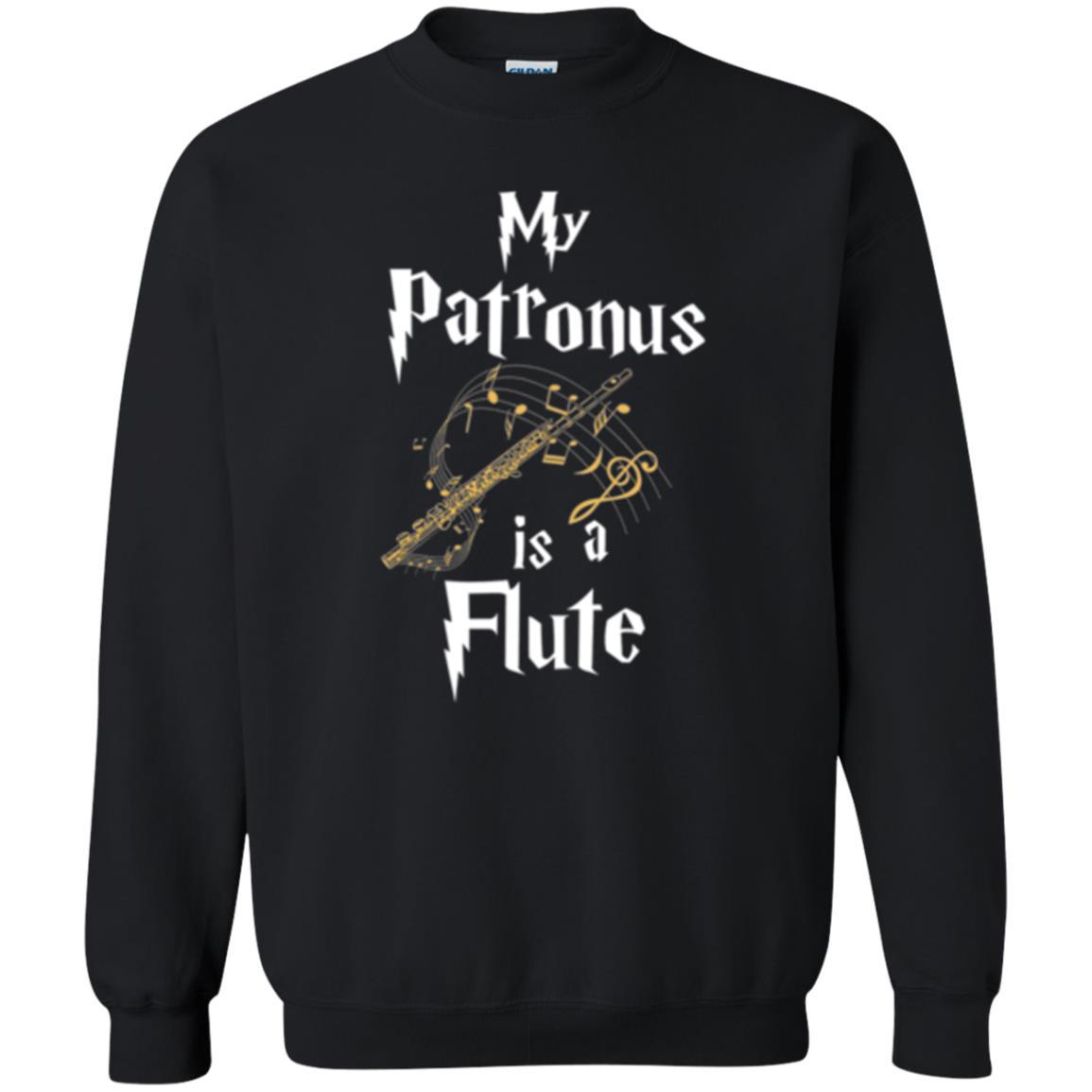 Musician T-shirt My Patronus Is A Flute Black