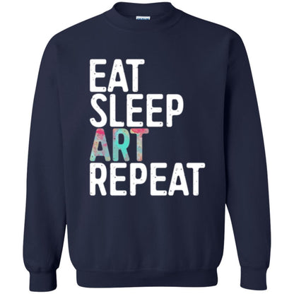 Artist T-shirt Eat Sleep Art Repeat Navy