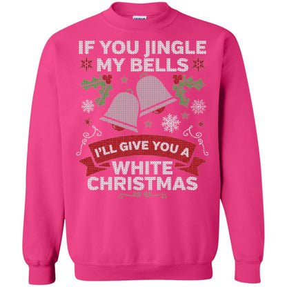 Christmas T-shirt If You Jingle My Bells Heliconia