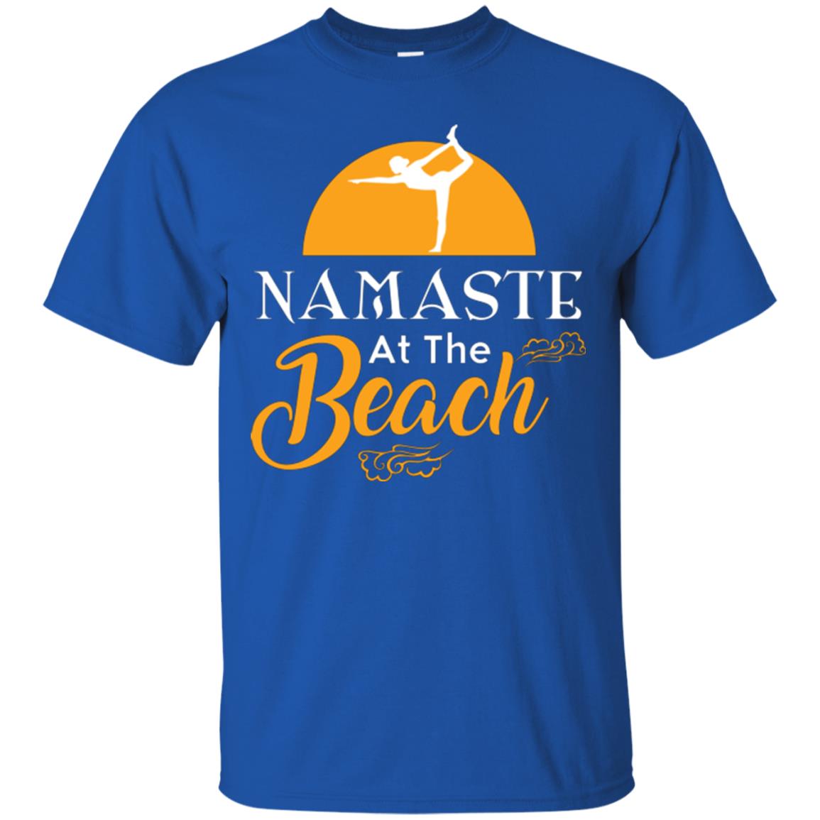 Yoga Lover T-shirt Namaste At The Beach Royal