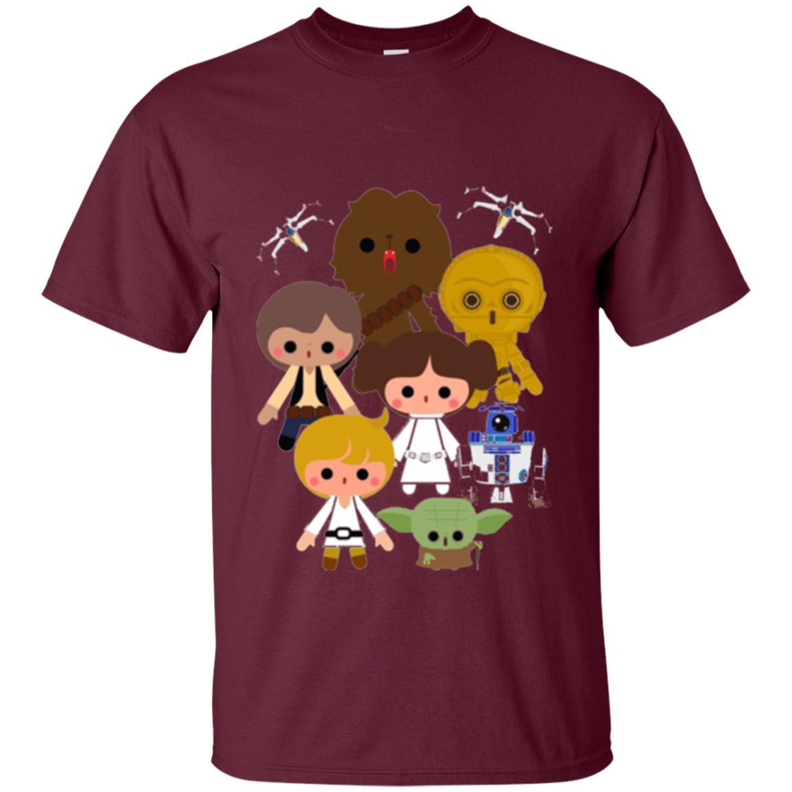 Film T-shirt Cute Kawaii Style Heroes Graphic Maroon