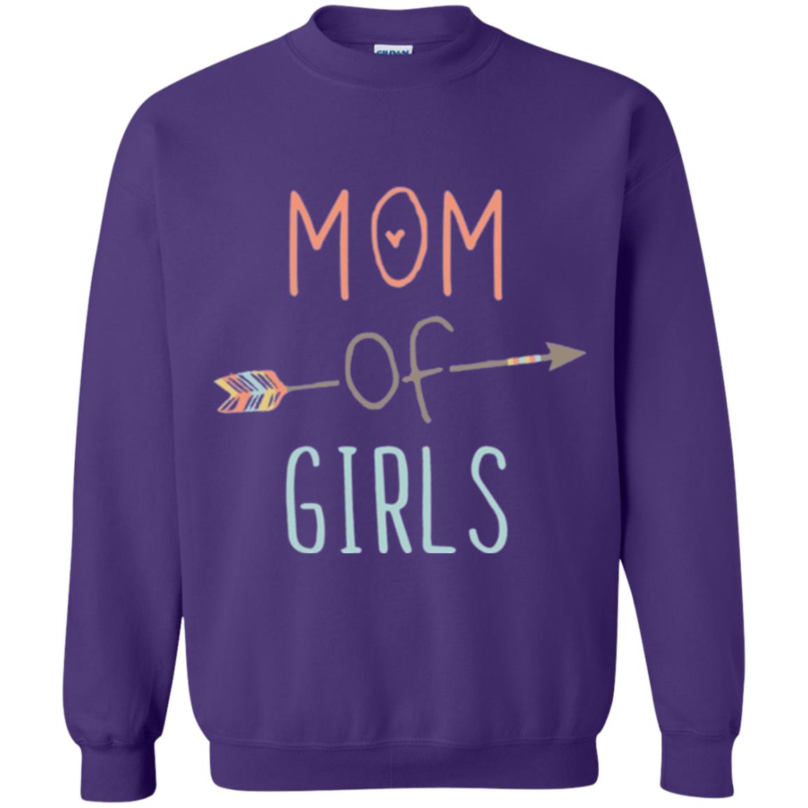 Mommy T-shirt Mom Of Girls Purple